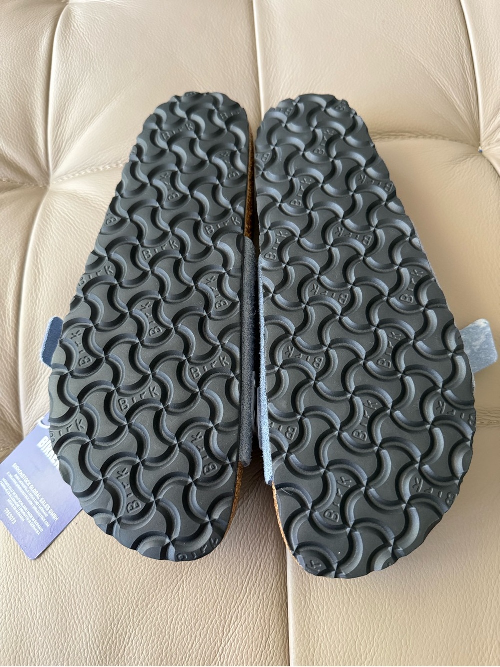 NWT Birkenstock women blue Braided Suede Slide Sandals size 9 - Picture 9 of 9